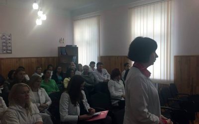 Лекция о новых направлениях в гинекологии и акушерстве в Львовском областном центре репродуктивного здоровья (Украина)