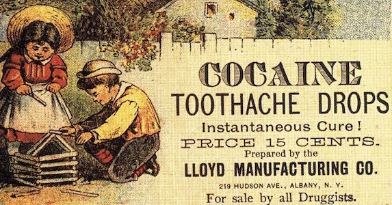 Средство от зубной боли с кокаином
